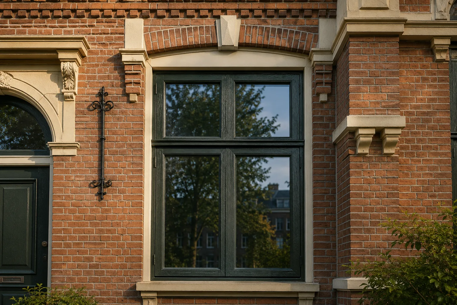 Houtlook kunststof kozijnen – detail